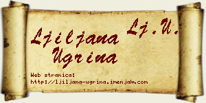 Ljiljana Ugrina vizit kartica